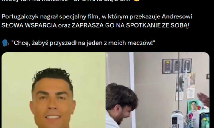 WOW! Oto GEST Cristiano Ronaldo w stronę chłopca, który przeżył trzęsienie ziemi!